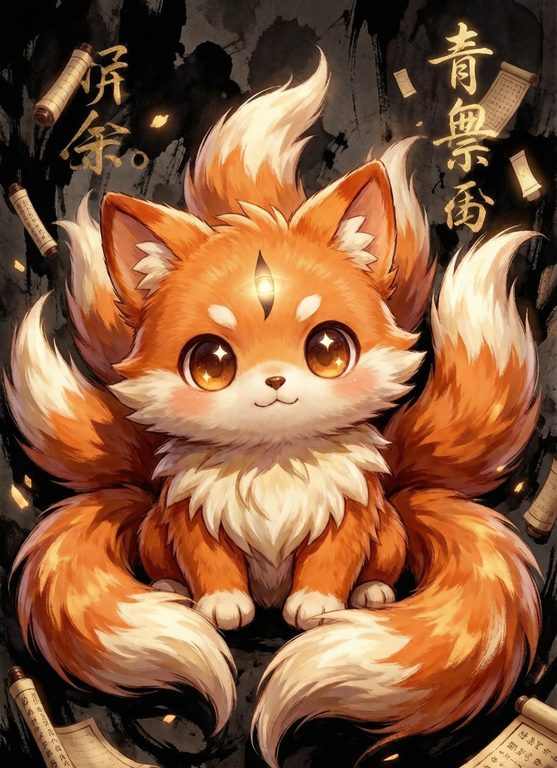 墨狐小九 成长